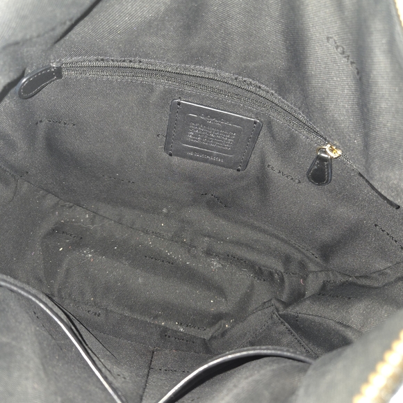 Coach Black Leather Shoulder Bag - Picture 13 of 14